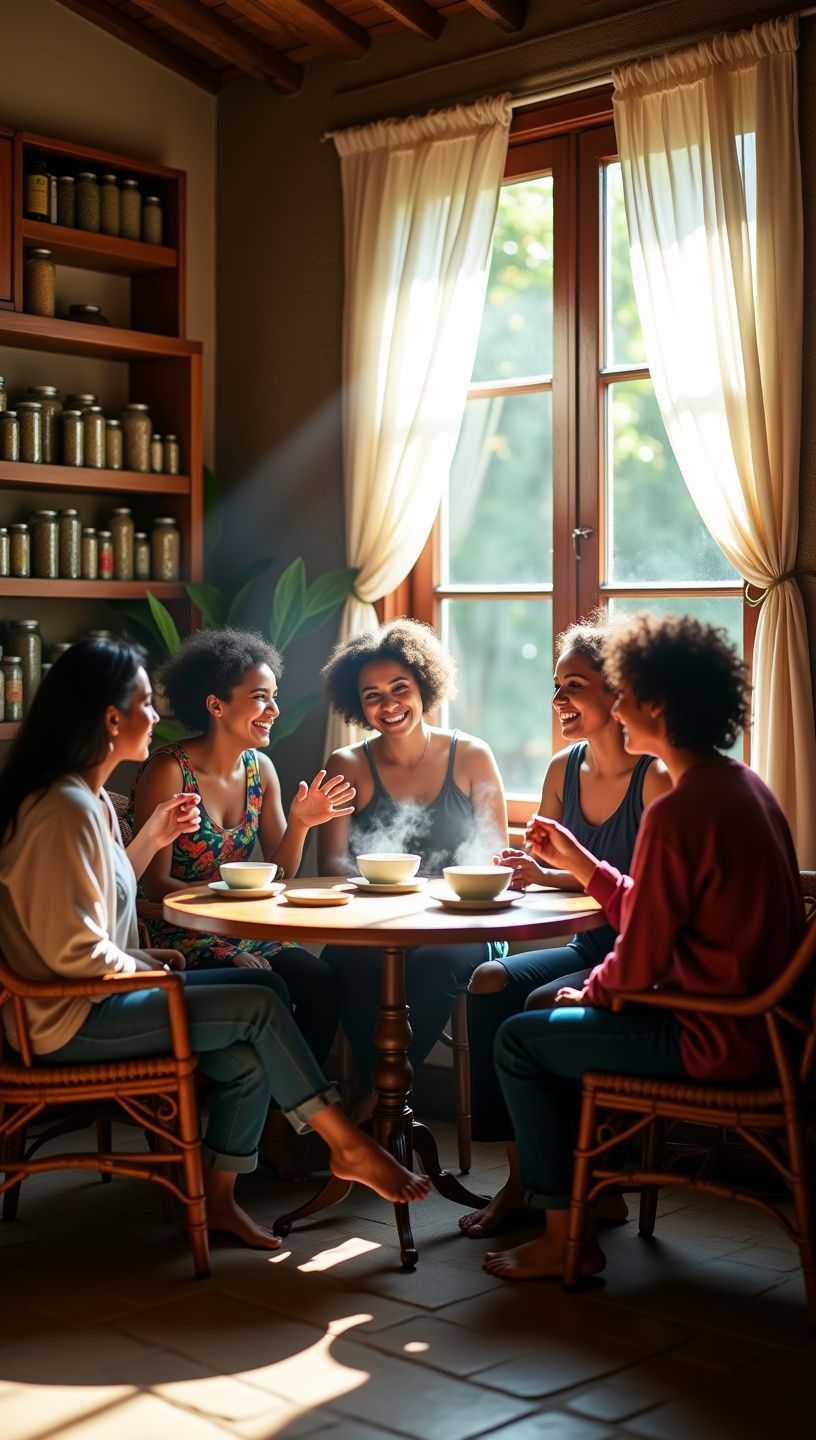 Εικόνα του προσωπικού που ετοιμάζει τσάι με αγάπη και φροντίδα.