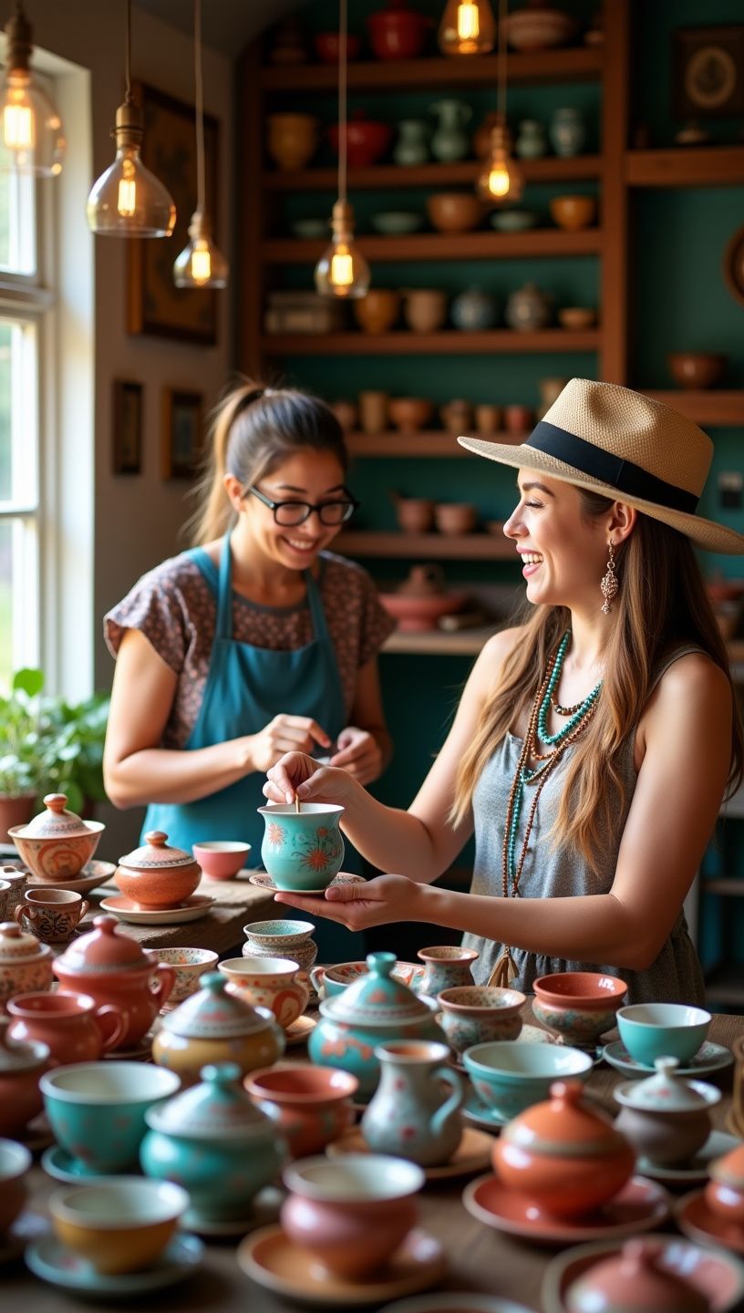 Προϊόντα τσαγιού σε ράφι μαγαζιού