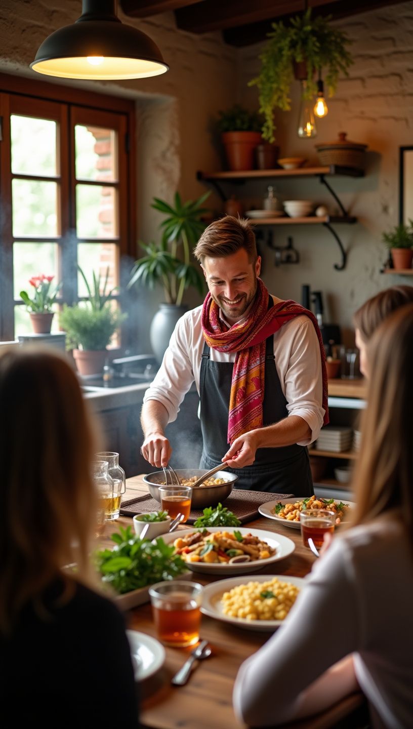 Σκηνικό βουνού με ηλιοβασίλεμα